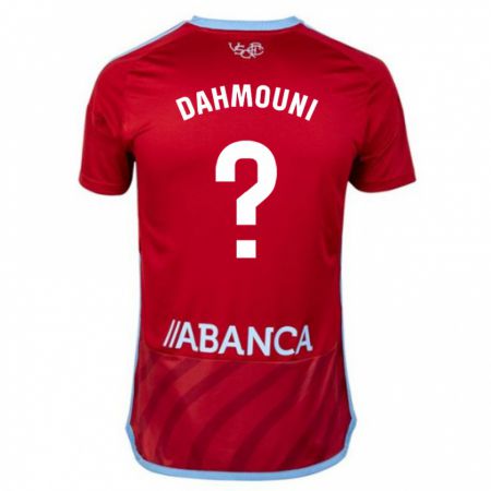 Kandiny Niño Camiseta Moha Dahmouni #0 Rojo 2ª Equipación 2023/24 La Camisa Chile