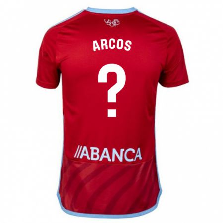 Kandiny Niño Camiseta Ángel Arcos #0 Rojo 2ª Equipación 2023/24 La Camisa Chile