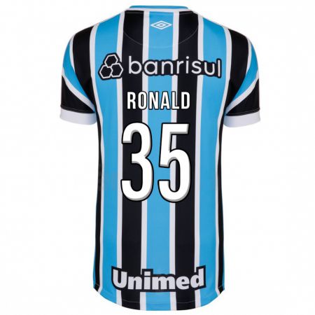 Kandiny Hombre Camiseta Ronald #35 Azul 1ª Equipación 2023/24 La Camisa Chile