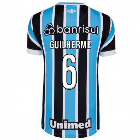 Kandiny Hombre Camiseta Zé Guilherme #6 Azul 1ª Equipación 2023/24 La Camisa Chile