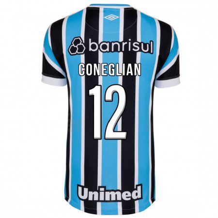 Kandiny Hombre Camiseta Arthur Coneglian #12 Azul 1ª Equipación 2023/24 La Camisa Chile