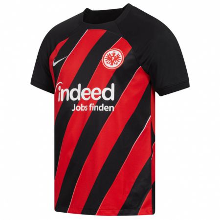 Kandiny Hombre Camiseta Luca Gebhardt #0 Negro Rojo 1ª Equipación 2023/24 La Camisa Chile