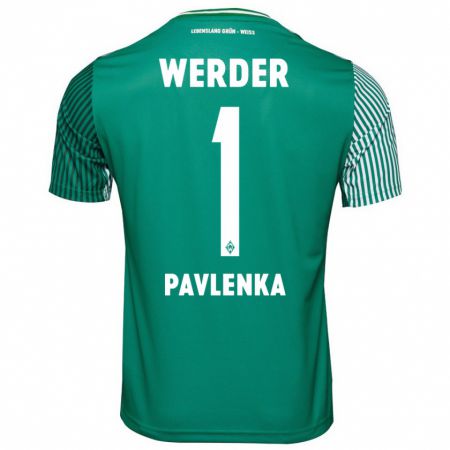 Kandiny Hombre Camiseta Jiri Pavlenka #1 Verde 1ª Equipación 2023/24 La Camisa Chile