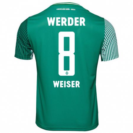 Kandiny Hombre Camiseta Mitchell Weiser #8 Verde 1ª Equipación 2023/24 La Camisa Chile