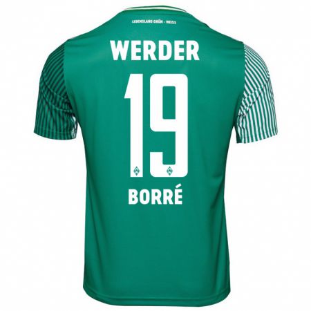 Kandiny Hombre Camiseta Rafael Borré #19 Verde 1ª Equipación 2023/24 La Camisa Chile