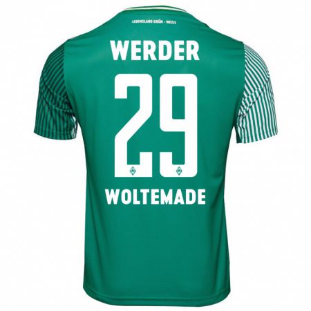 Kandiny Hombre Camiseta Nick Woltemade #29 Verde 1ª Equipación 2023/24 La Camisa Chile