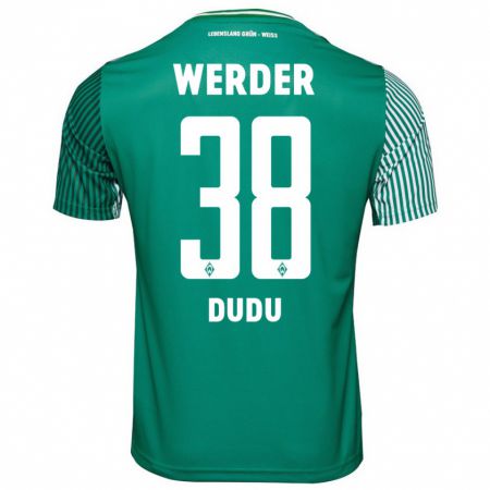 Kandiny Hombre Camiseta Dudu #38 Verde 1ª Equipación 2023/24 La Camisa Chile