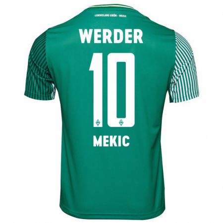 Kandiny Hombre Camiseta Elmin Mekic #10 Verde 1ª Equipación 2023/24 La Camisa Chile