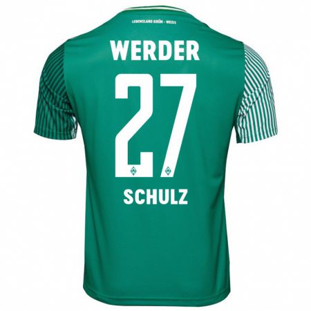 Kandiny Hombre Camiseta Ole Schulz #27 Verde 1ª Equipación 2023/24 La Camisa Chile