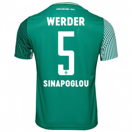Kandiny Hombre Camiseta Oguzcan Sinapoglou #5 Verde 1ª Equipación 2023/24 La Camisa Chile