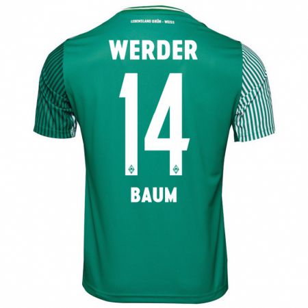 Kandiny Hombre Camiseta Lennart Baum #14 Verde 1ª Equipación 2023/24 La Camisa Chile