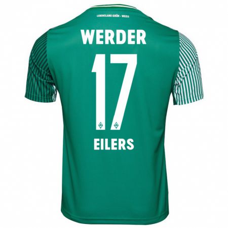 Kandiny Hombre Camiseta Jonas Eilers #17 Verde 1ª Equipación 2023/24 La Camisa Chile