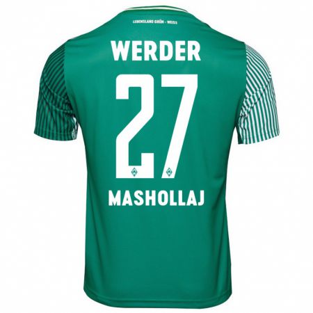 Kandiny Hombre Camiseta Benjamin Mashollaj #27 Verde 1ª Equipación 2023/24 La Camisa Chile