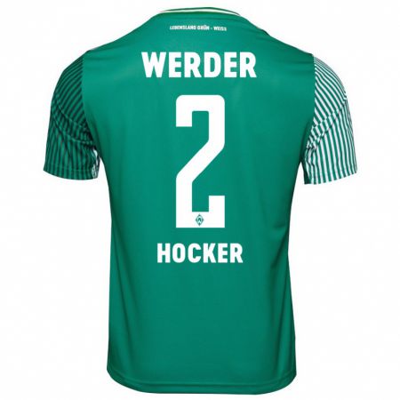 Kandiny Hombre Camiseta Luca Höcker #2 Verde 1ª Equipación 2023/24 La Camisa Chile
