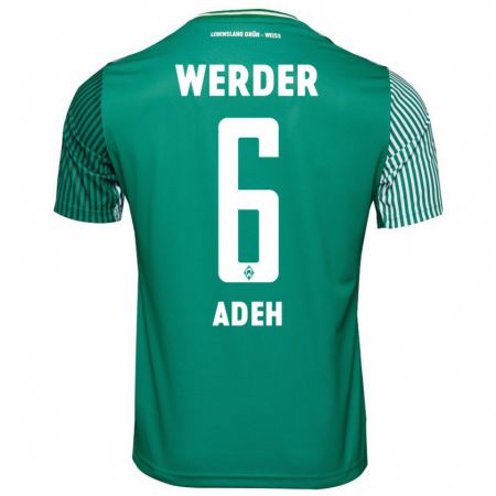 Kandiny Hombre Camiseta Wesley Adeh #6 Verde 1ª Equipación 2023/24 La Camisa Chile