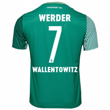 Kandiny Hombre Camiseta Mika Wallentowitz #7 Verde 1ª Equipación 2023/24 La Camisa Chile