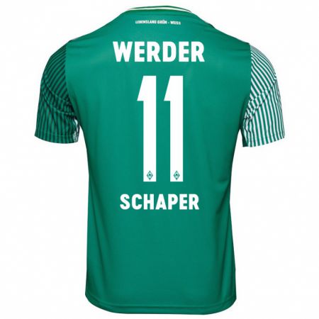 Kandiny Hombre Camiseta Wilken Schaper #11 Verde 1ª Equipación 2023/24 La Camisa Chile