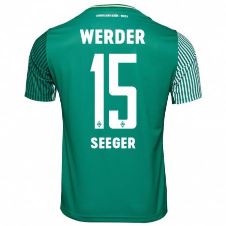 Kandiny Hombre Camiseta Ben Ekobena-Seeger #15 Verde 1ª Equipación 2023/24 La Camisa Chile