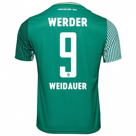 Kandiny Hombre Camiseta Sophie Weidauer #9 Verde 1ª Equipación 2023/24 La Camisa Chile