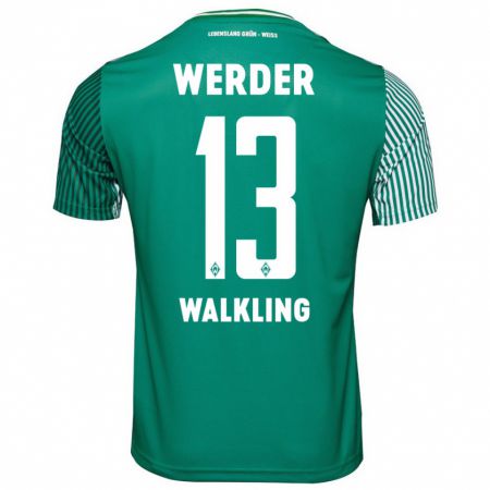 Kandiny Hombre Camiseta Ricarda Walkling #13 Verde 1ª Equipación 2023/24 La Camisa Chile