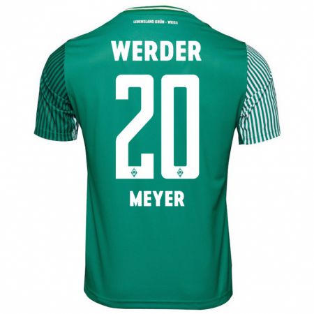 Kandiny Hombre Camiseta Christin Meyer #20 Verde 1ª Equipación 2023/24 La Camisa Chile