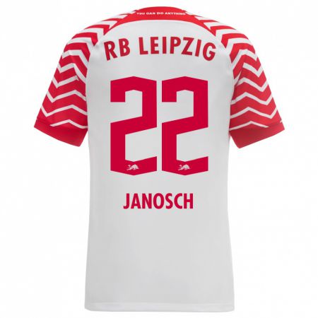 Kandiny Hombre Camiseta Luca Janosch #22 Blanco 1ª Equipación 2023/24 La Camisa Chile