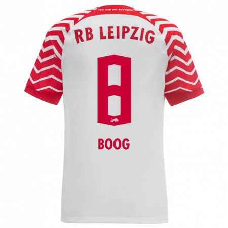 Kandiny Hombre Camiseta Miguel Boog #8 Blanco 1ª Equipación 2023/24 La Camisa Chile