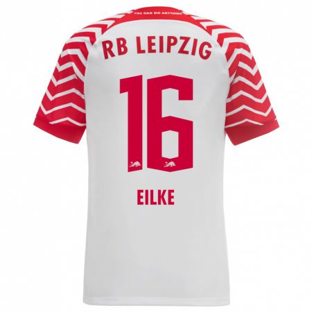 Kandiny Hombre Camiseta Lennox Eilke #16 Blanco 1ª Equipación 2023/24 La Camisa Chile