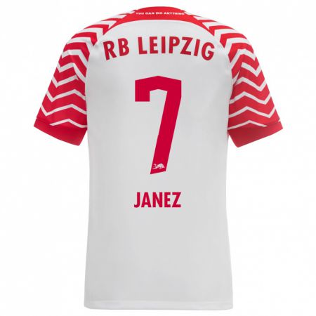 Kandiny Hombre Camiseta Korina Lara Janež #7 Blanco 1ª Equipación 2023/24 La Camisa Chile