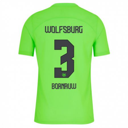 Kandiny Hombre Camiseta Sebastiaan Bornauw #3 Verde 1ª Equipación 2023/24 La Camisa Chile