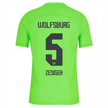 Kandiny Hombre Camiseta Cédric Zesiger #5 Verde 1ª Equipación 2023/24 La Camisa Chile