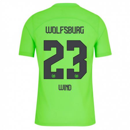 Kandiny Hombre Camiseta Jonas Wind #23 Verde 1ª Equipación 2023/24 La Camisa Chile