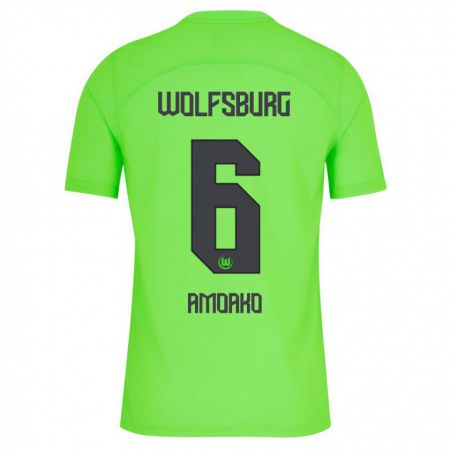Kandiny Hombre Camiseta Kofi Jeremy Amoako #6 Verde 1ª Equipación 2023/24 La Camisa Chile