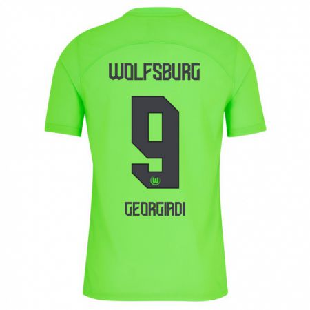 Kandiny Hombre Camiseta Alexander Georgiadi #9 Verde 1ª Equipación 2023/24 La Camisa Chile
