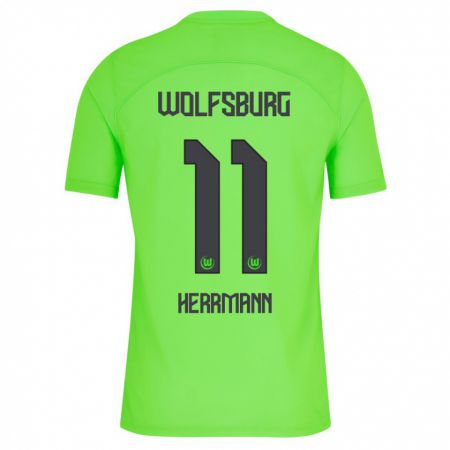 Kandiny Hombre Camiseta Max Herrmann #11 Verde 1ª Equipación 2023/24 La Camisa Chile