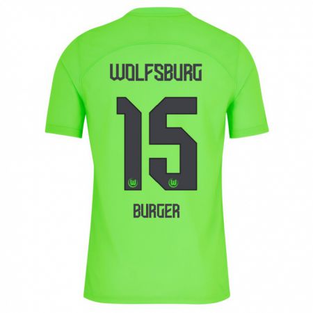 Kandiny Hombre Camiseta Jan Bürger #15 Verde 1ª Equipación 2023/24 La Camisa Chile