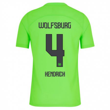 Kandiny Hombre Camiseta Kathrin Hendrich #4 Verde 1ª Equipación 2023/24 La Camisa Chile