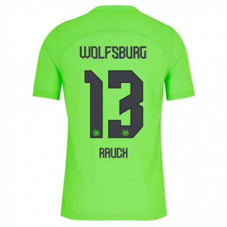 Kandiny Hombre Camiseta Felicitas Rauch #13 Verde 1ª Equipación 2023/24 La Camisa Chile