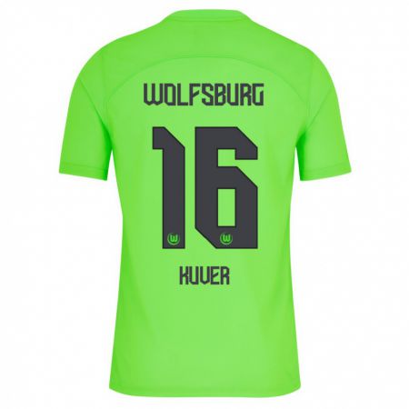 Kandiny Hombre Camiseta Camilla Küver #16 Verde 1ª Equipación 2023/24 La Camisa Chile