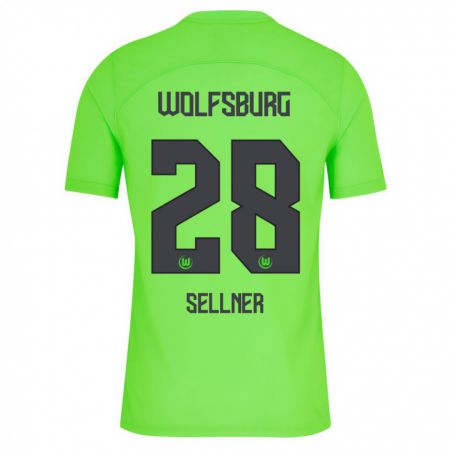 Kandiny Hombre Camiseta Tabea Sellner #28 Verde 1ª Equipación 2023/24 La Camisa Chile