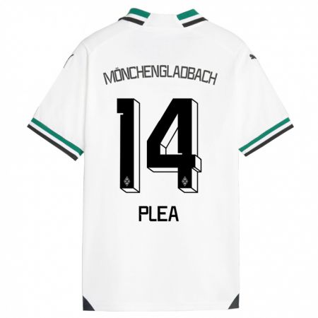 Kandiny Hombre Camiseta Alassane Plea #14 Blanco Verde 1ª Equipación 2023/24 La Camisa Chile