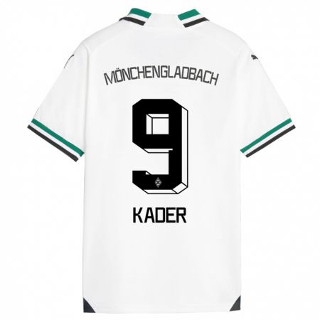 Kandiny Hombre Camiseta Cagatay Kader #9 Blanco Verde 1ª Equipación 2023/24 La Camisa Chile