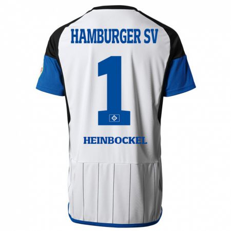 Kandiny Hombre Camiseta Simon Heinbockel #1 Blanco 1ª Equipación 2023/24 La Camisa Chile