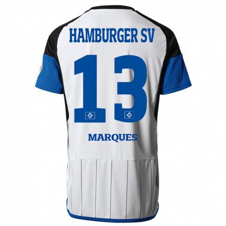 Kandiny Hombre Camiseta Alex Da Graca Marques #13 Blanco 1ª Equipación 2023/24 La Camisa Chile