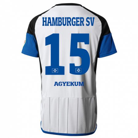 Kandiny Hombre Camiseta Joel Agyekum #15 Blanco 1ª Equipación 2023/24 La Camisa Chile