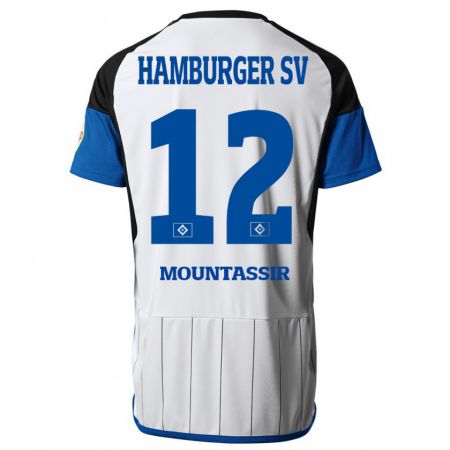 Kandiny Hombre Camiseta Youssef Mountassir #12 Blanco 1ª Equipación 2023/24 La Camisa Chile