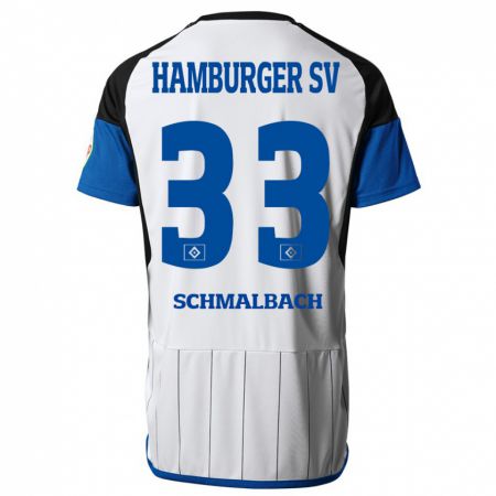 Kandiny Hombre Camiseta Sebastian Schmalbach #33 Blanco 1ª Equipación 2023/24 La Camisa Chile