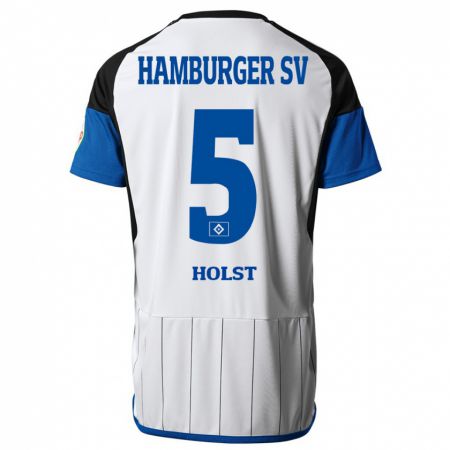 Kandiny Hombre Camiseta Evelyn Holst #5 Blanco 1ª Equipación 2023/24 La Camisa Chile