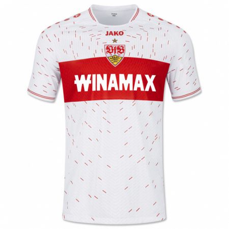 Kandiny Hombre Camiseta Max Voigt #14 Blanco 1ª Equipación 2023/24 La Camisa Chile