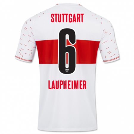 Kandiny Hombre Camiseta Lukas Laupheimer #6 Blanco 1ª Equipación 2023/24 La Camisa Chile